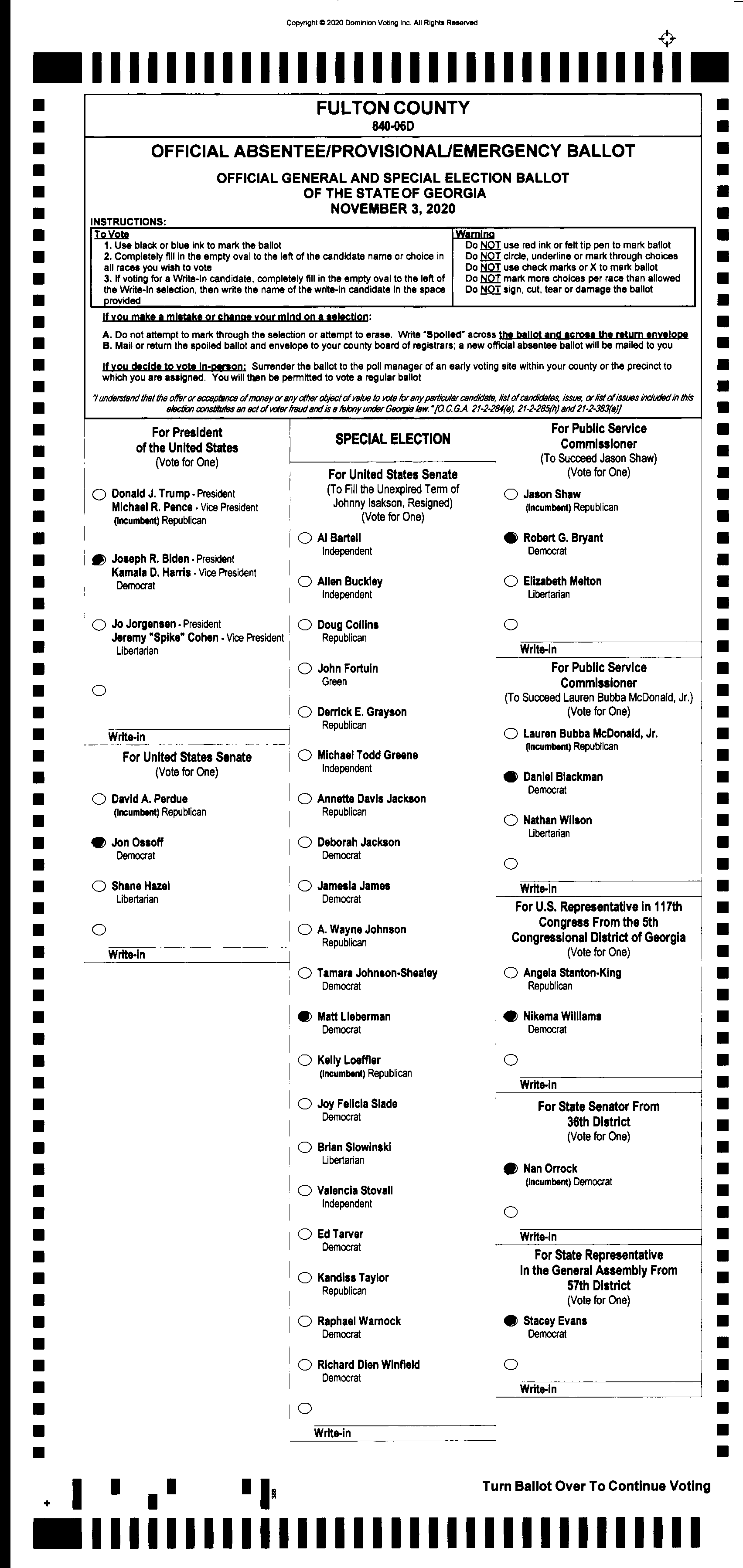 Doubled Ballot